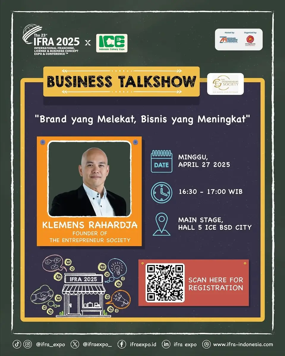 Community & speaking event – The 23rd IFRA Business Expo x ICE 2025 proudly presents- Business Talkshow Topik- Brand…